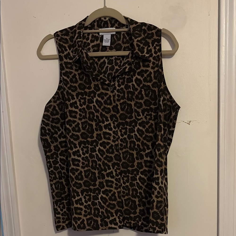 Carmen Marc Valvo Black Fitted Sleeveless Tank Top